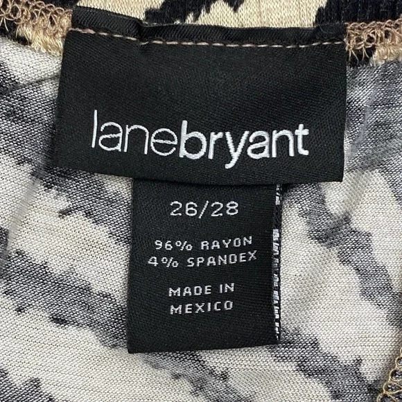 LANE Bryant Zebra One Shoulder Mini Dress 26/28 - Picture 8 of 10